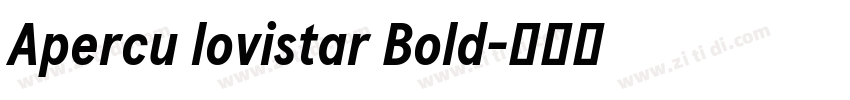 Apercu lovistar Bold字体转换
